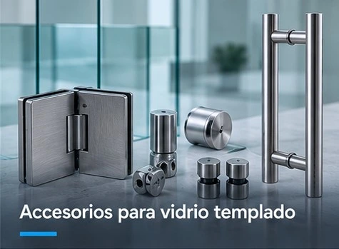 Accesorios para vidrio templado